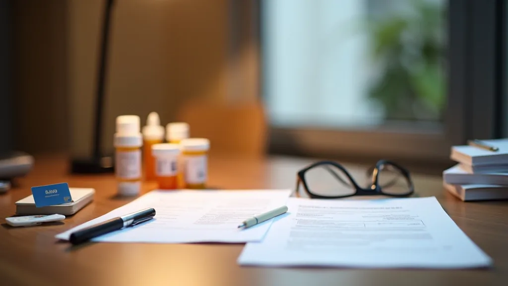 Health documents on a desk