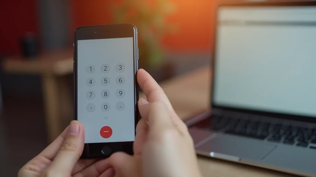 A verification code on a phone